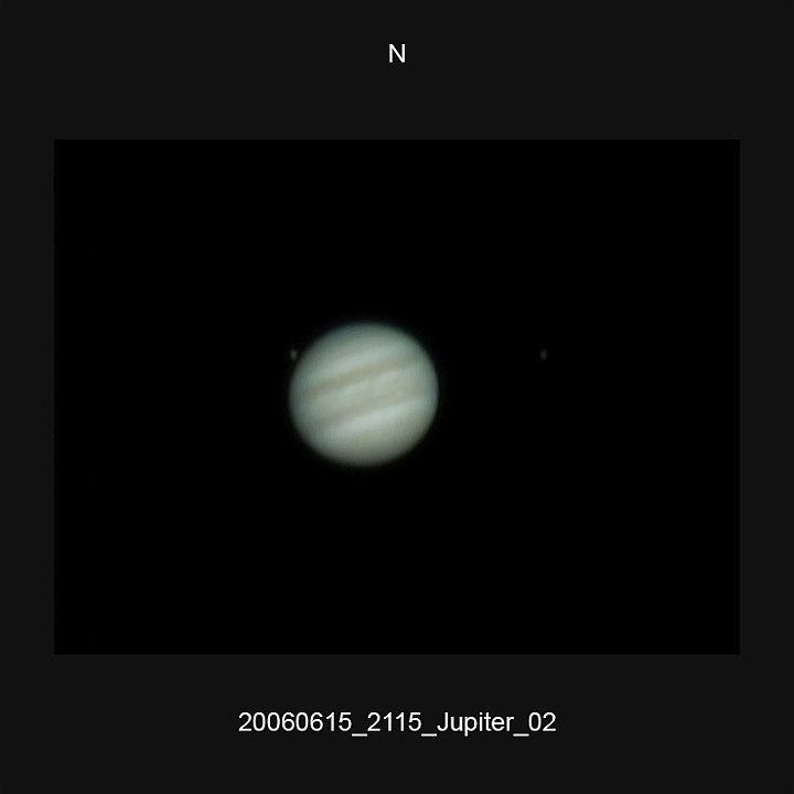 20060615_2115_Jupiter_02.JPG -   ED-Fh d 101,9 / af 3750 (Barlow) Phillips 740K UV-IR-Cut filter 640x480 AVI-750 (15 frames/s) Giotto, A-PS-CS3  